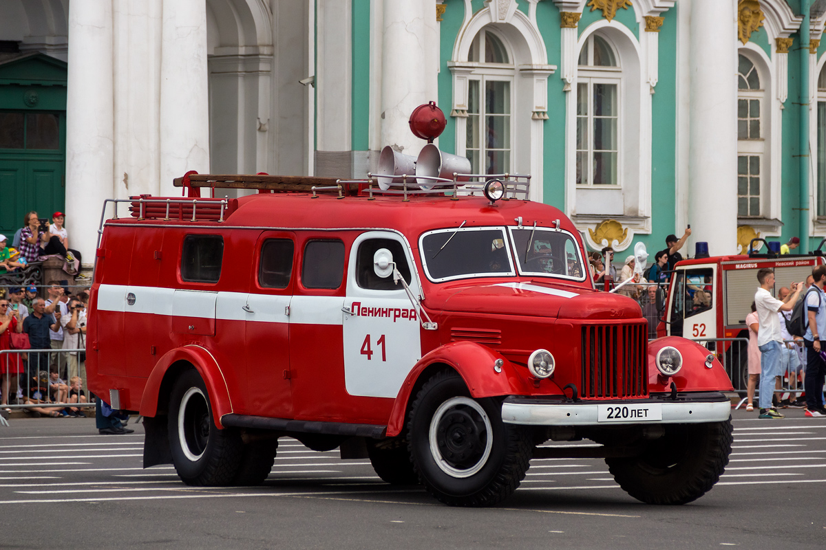 Санкт-Петербург, № (78) Б/Н 0072 — ЗИЛ-164; Санкт-Петербург — Автомобили без номеров; Санкт-Петербург — Парад, посвящённый 220-летию со дня образования пожарной охраны Санкт‑Петербурга (30.06.2023 г.)