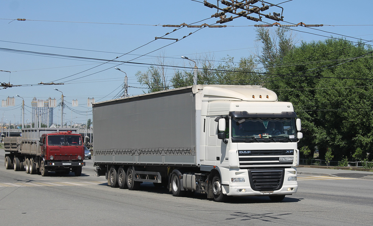 Челябинская область, № Е 676 ОТ 174 — DAF XF105 FT