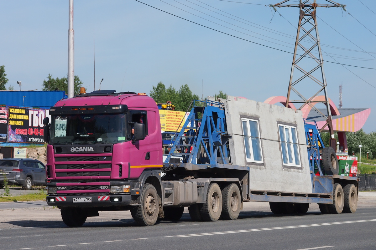 Ханты-Мансийский автоном.округ, № А 291 СУ 186 — Scania ('1996) R124C