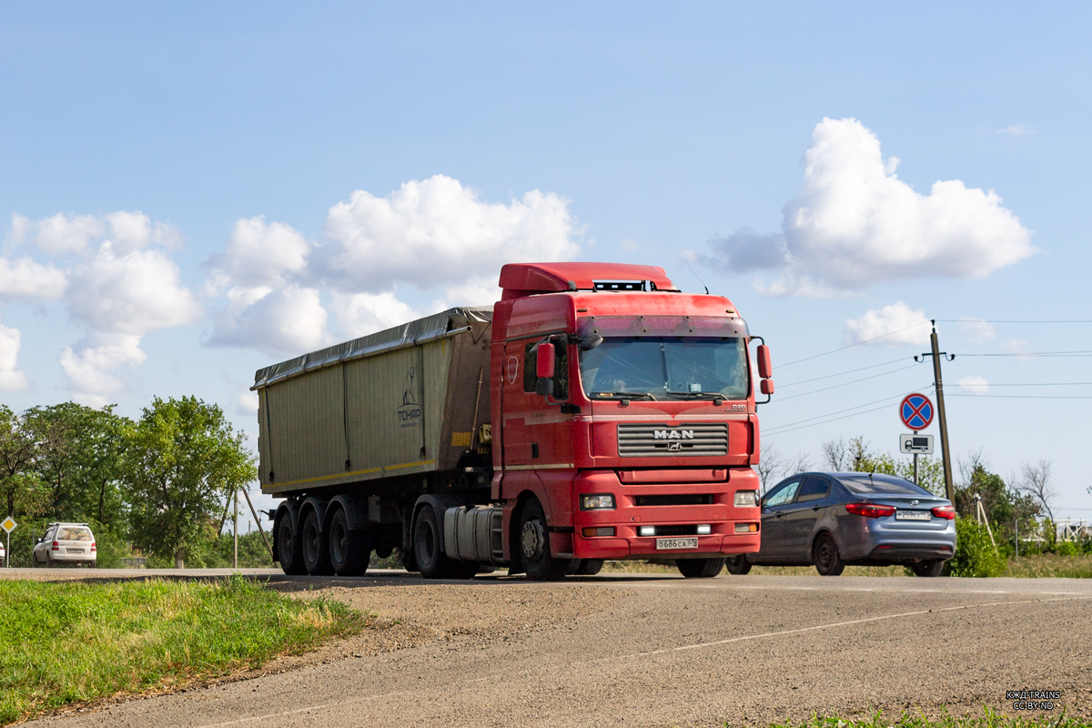 Тамбовская область, № О 686 СА 68 — MAN TGA 18.390