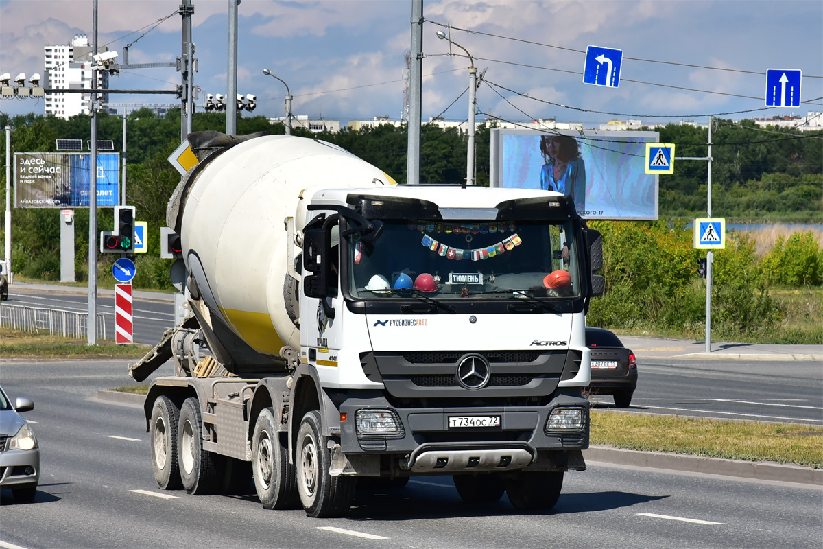 Тюменская область, № Т 734 ОС 72 — Mercedes-Benz Actros '09 4141 [Z9M]