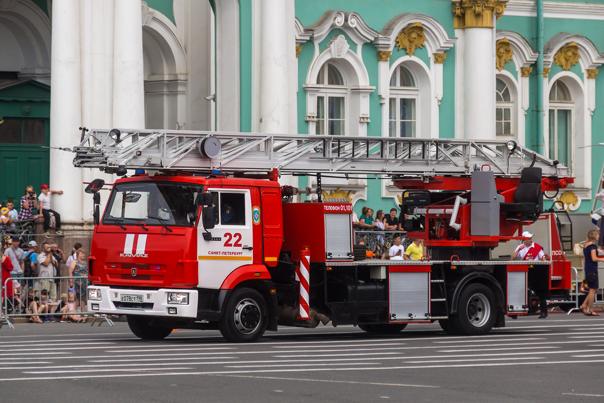 Санкт-Петербург, № Е 078 СТ 198 — КамАЗ-4308-G5; Санкт-Петербург — Парад, посвящённый 220-летию со дня образования пожарной охраны Санкт‑Петербурга (30.06.2023 г.)