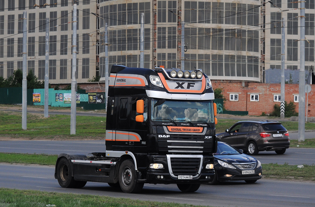 Омская область, № Т 014 ММ 55 — DAF XF105 FT