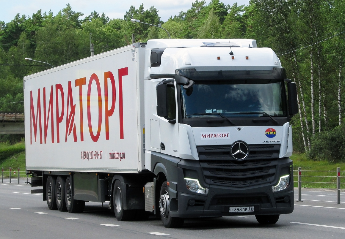 Калининградская область, № Т 393 ВР 39 — Mercedes-Benz Actros '18 1845 [Z9M]