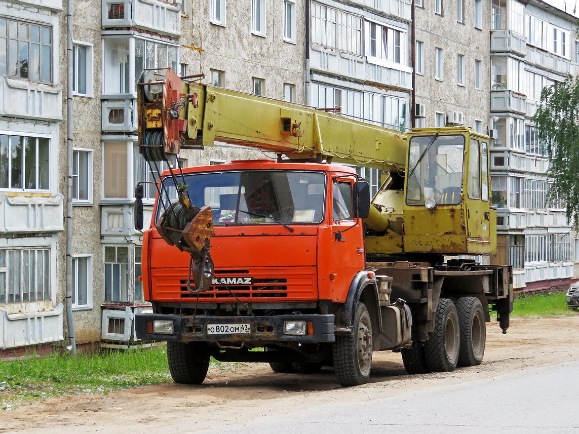 Кировская область, № О 802 ОМ 43 — КамАЗ-55111-15 [55111R]