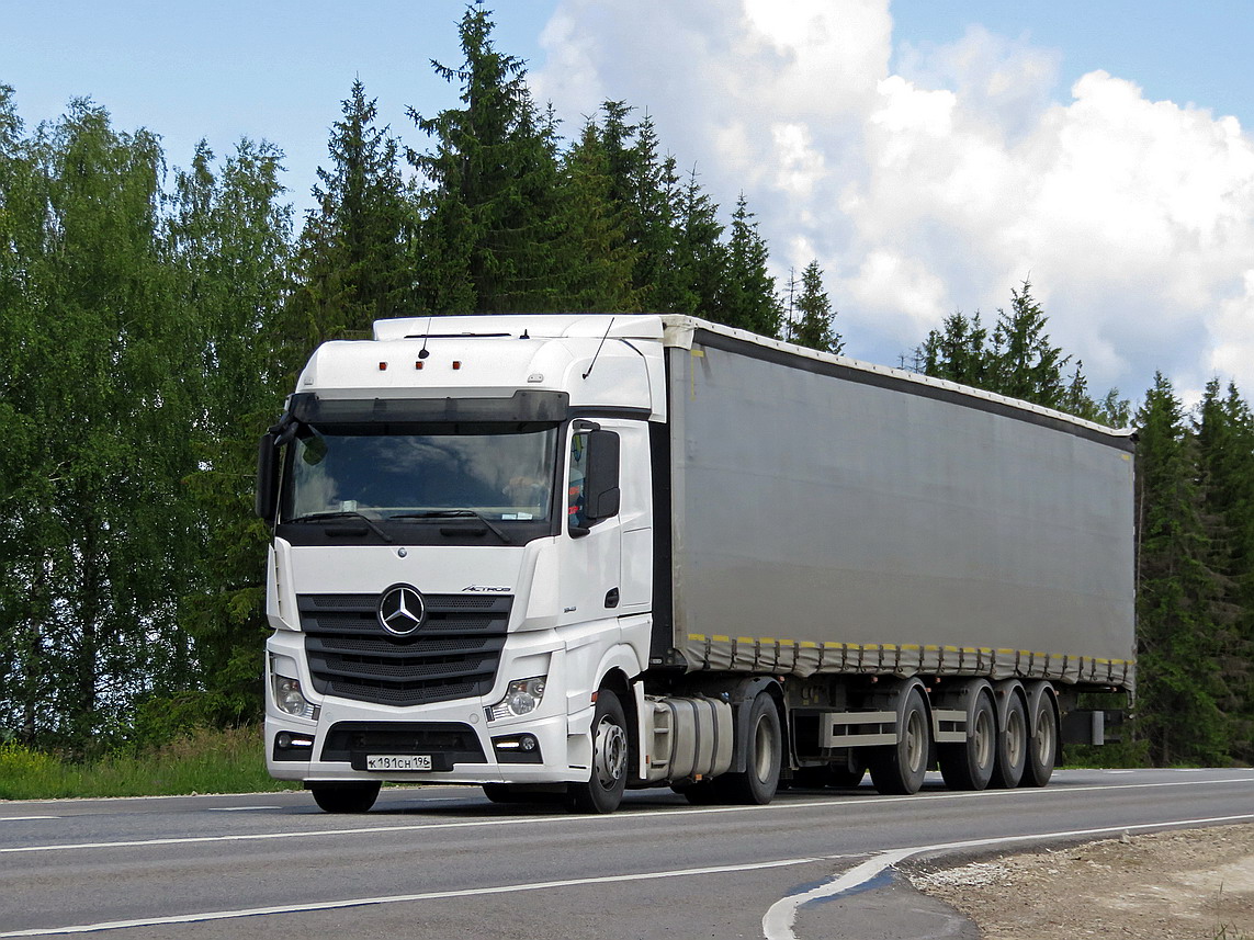 Свердловская область, № К 181 СН 196 — Mercedes-Benz Actros '18 1845 [Z9M]