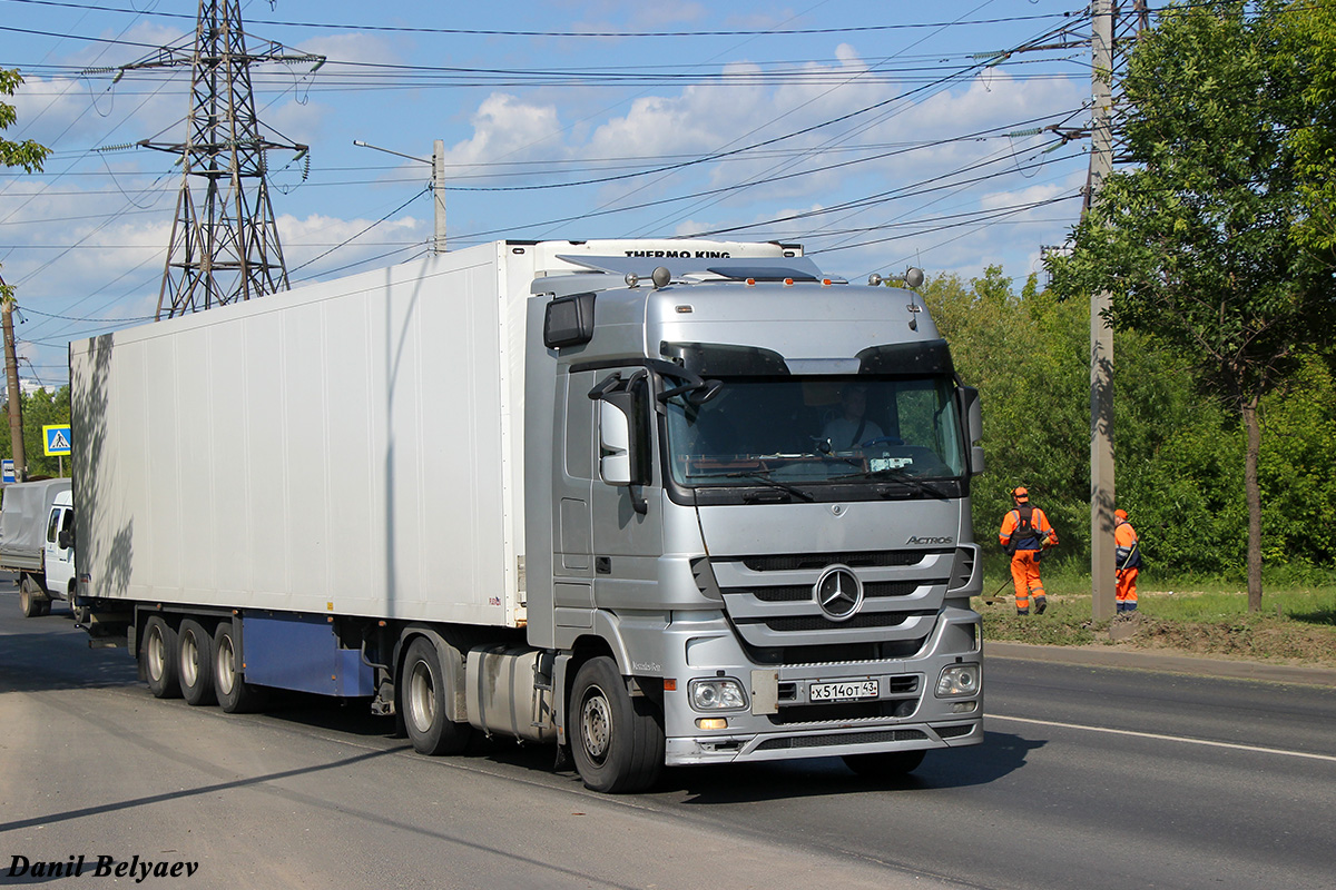 Кировская область, № Х 514 ОТ 43 — Mercedes-Benz Actros '09 1844 [Z9M]