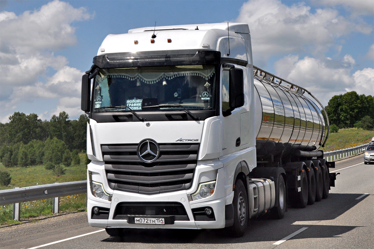 Новосибирская область, № М 072 ТН 154 — Mercedes-Benz Actros '18 1845 [Z9M]