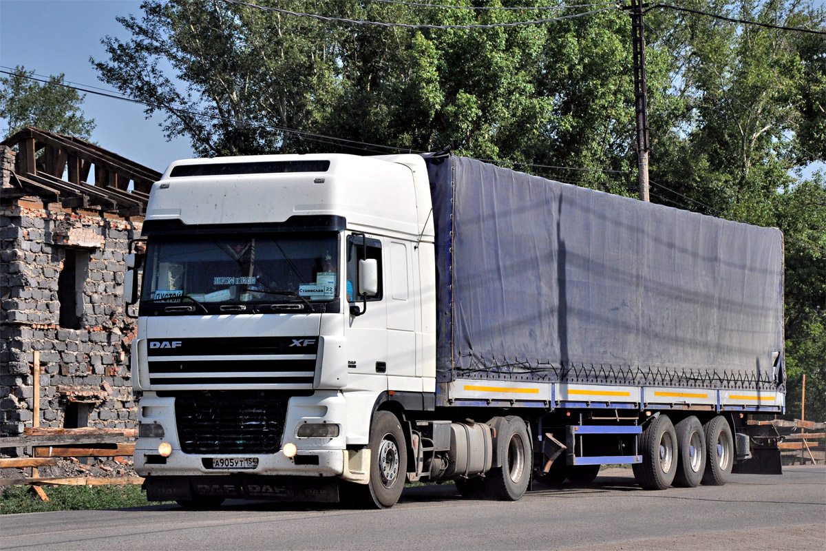 Новосибирская область, № А 905 УТ 154 — DAF XF95 FT