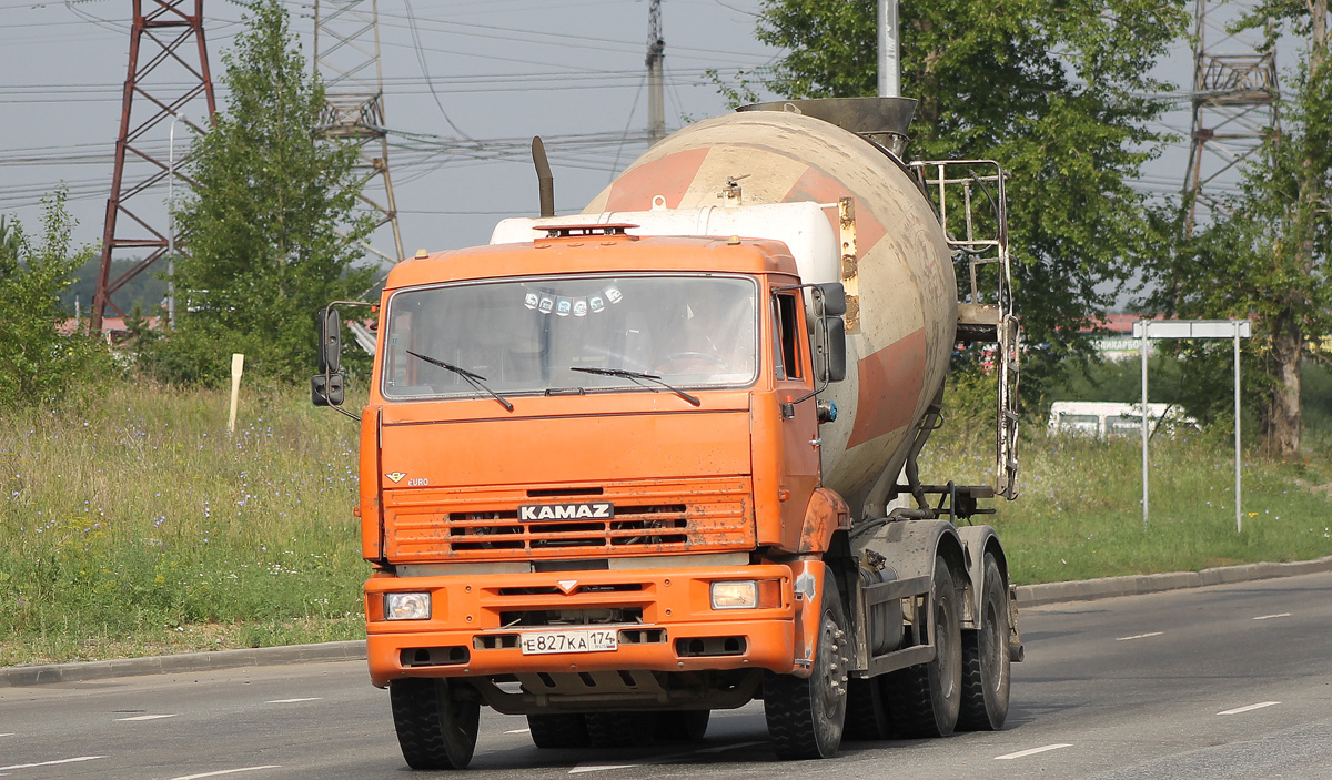 Челябинская область, № Е 827 КА 174 — КамАЗ-6520 [652000]