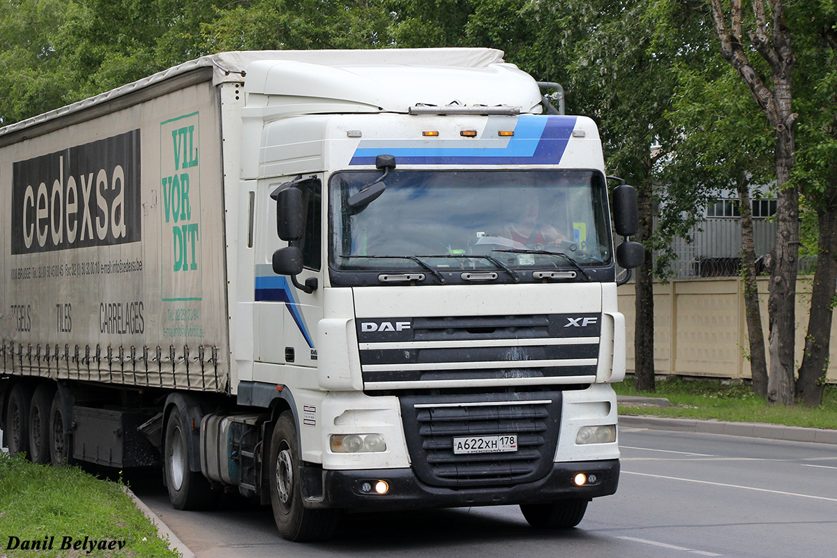 Ленинградская область, № А 622 ХН 178 — DAF XF105 FT