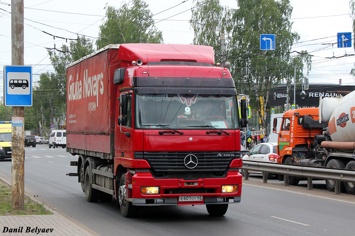 Кировская область, № Е 601 ОТ 43 — Mercedes-Benz Actros ('1997) 2540