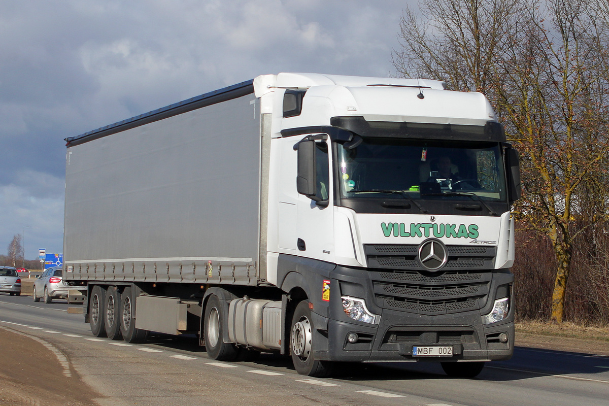 Литва, № MBF 002 — Mercedes-Benz Actros ('2018) 1845