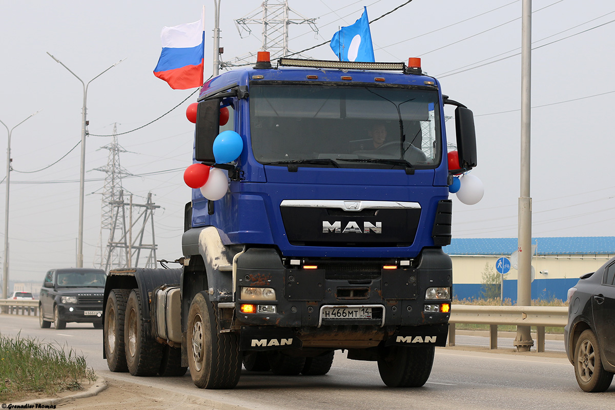 Саха (Якутия), № Н 466 МТ 14 — MAN TGS ('2012) (Общая модель)