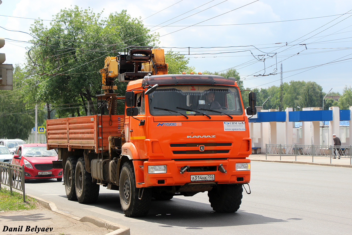 Башкортостан, № А 314 НК 702 — КамАЗ-43118-50