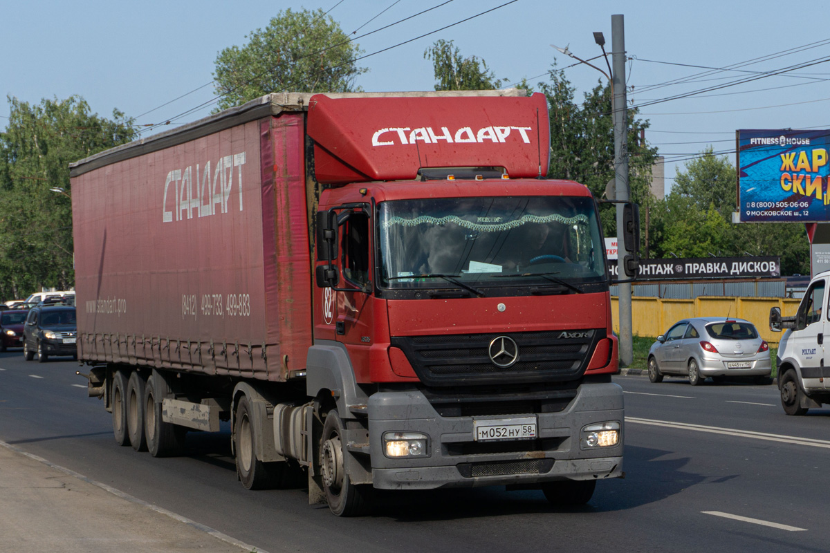 Пензенская область, № М 052 НУ 58 — Mercedes-Benz Axor 1835