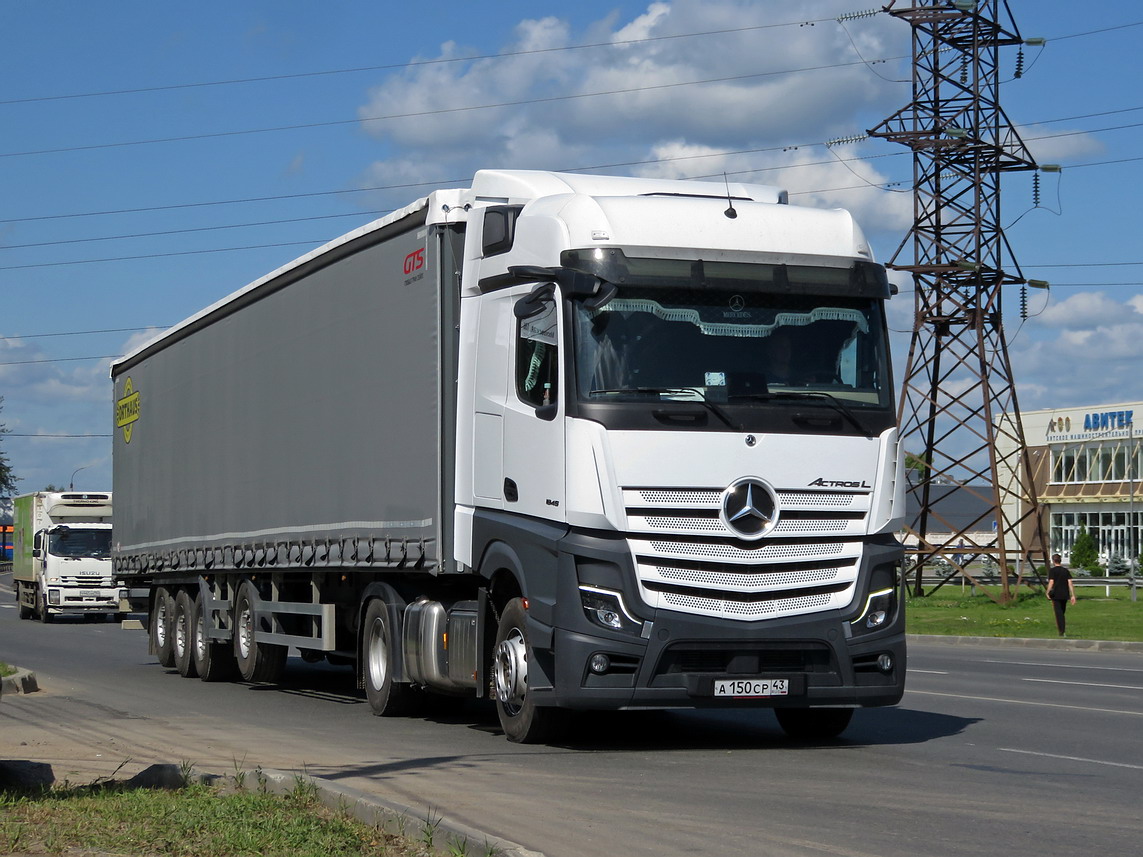 Кировская область, № А 150 СР 43 — Mercedes-Benz Actros ('2018) 1845