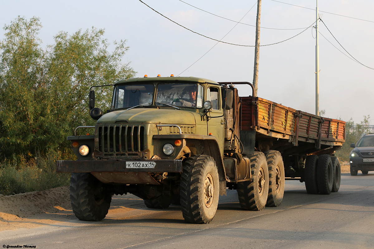 Саха (Якутия), № К 102 АХ 14 — Урал-4320-01