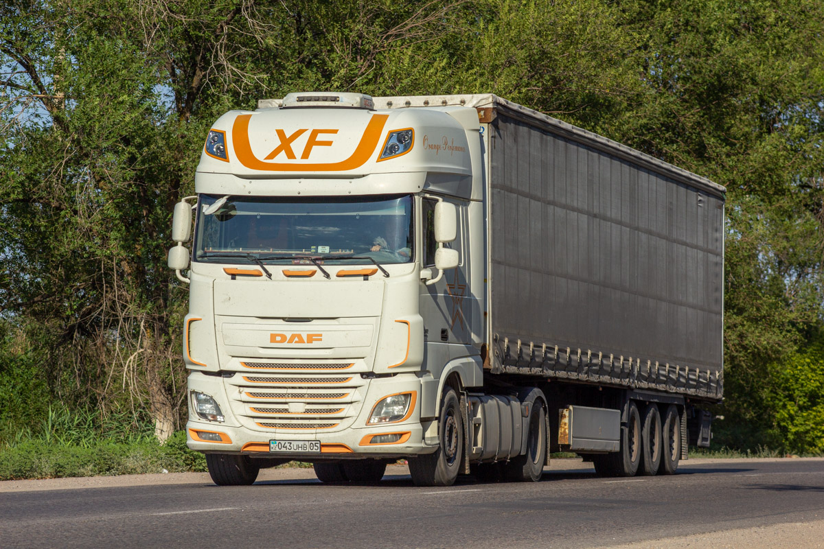 Алматинская область, № 043 UHB 05 — DAF XF Euro6 FT