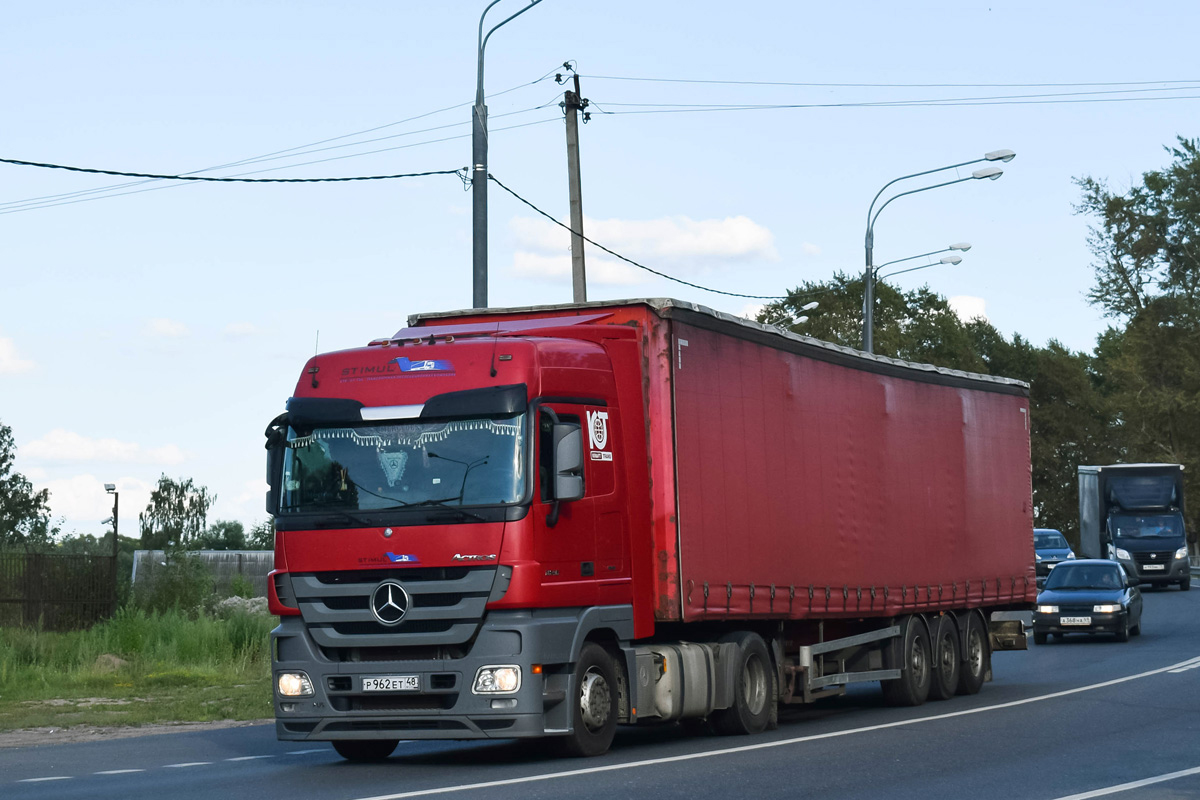 Липецкая область, № Р 962 ЕТ 48 — Mercedes-Benz Actros '09 1846 [Z9M]