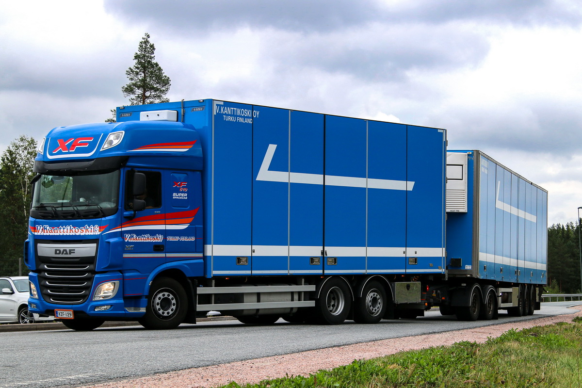 Финляндия, № VZF-129 — DAF XF Euro6 FAN