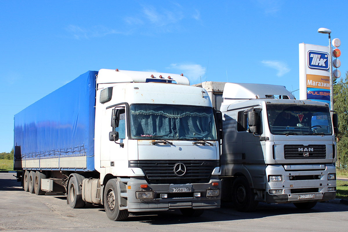 Воронежская область, № Х 706 ВТ 136 — Mercedes-Benz Actros ('1997) 1840