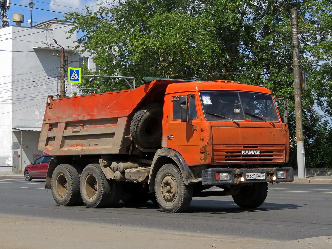 Кировская область, № К 591 ХА 43 — КамАЗ-55111-02 [55111C]