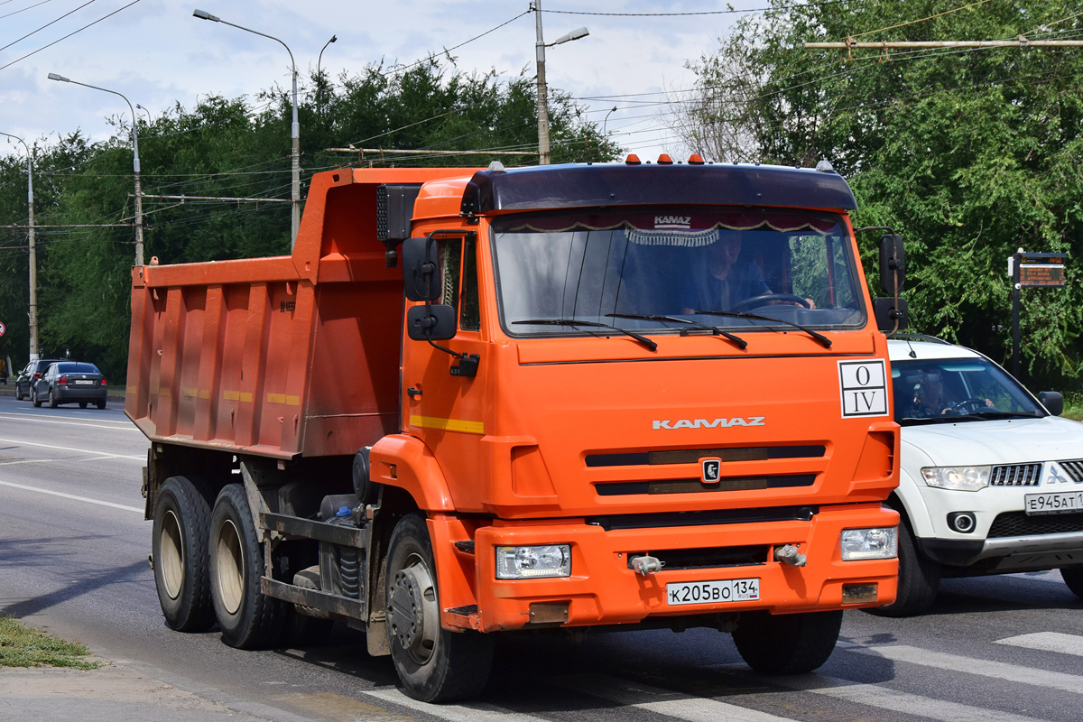 Волгоградская область, № К 205 ВО 134 — КамАЗ-65115-50