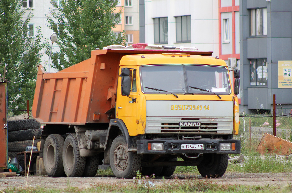 Челябинская область, № К 176 АУ 174 — КамАЗ-55111 (общая модель)