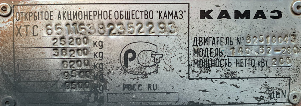 Чувашия, № А 284 МС 21 — КамАЗ-65115-24