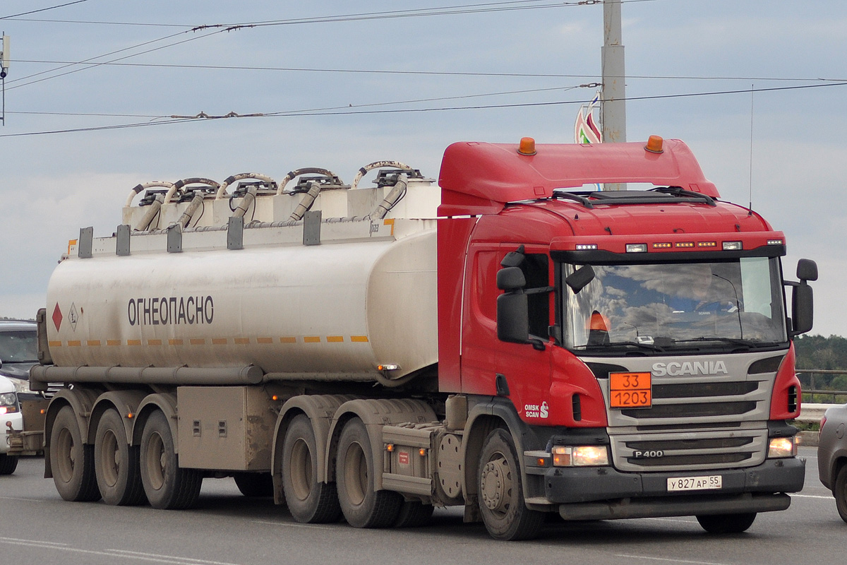 Омская область, № У 827 АР 55 — Scania ('2011) P400