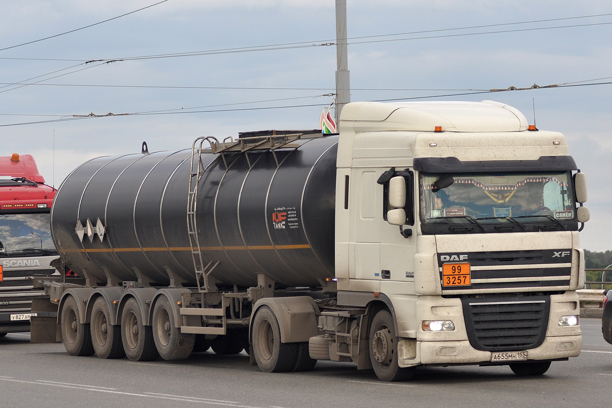 Омская область, № А 655 МН 155 — DAF XF105 FT