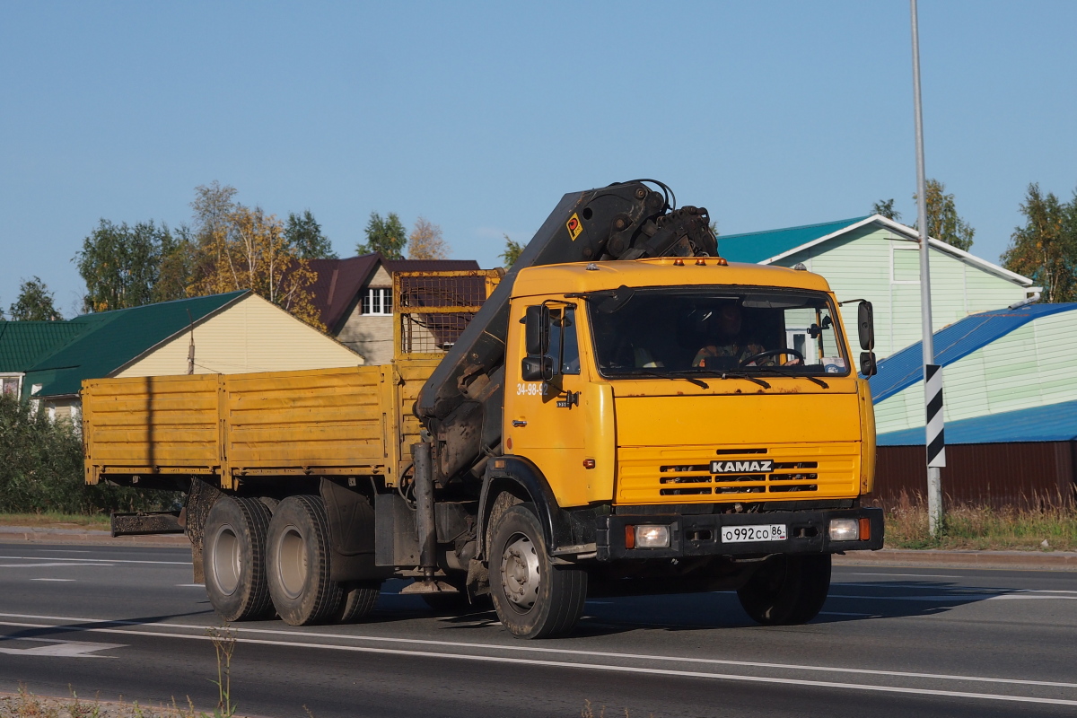 Ханты-Мансийский автоном.округ, № О 992 СО 86 — КамАЗ-53215-02 [53215C]