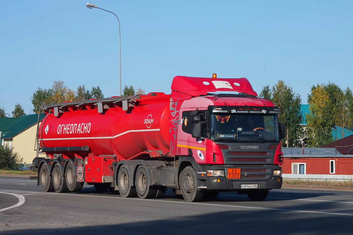 Ханты-Мансийский автоном.округ, № Н 014 СР 86 — Scania ('2004) P380