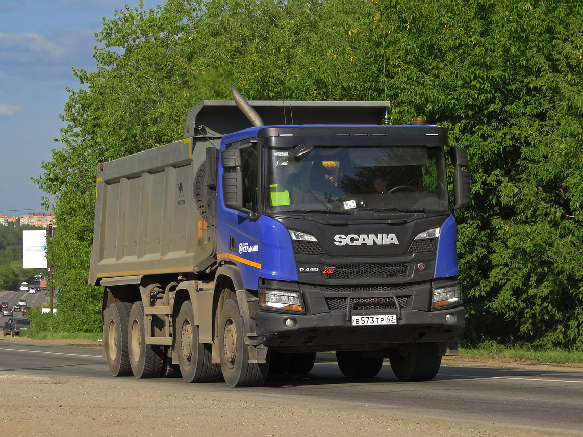 Кировская область, № В 573 ТР 43 — Scania ('2016) P440