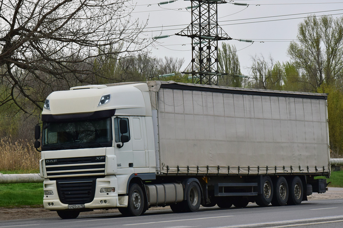 Северная Осетия, № О 425 СЕ 15 — DAF XF105 FT