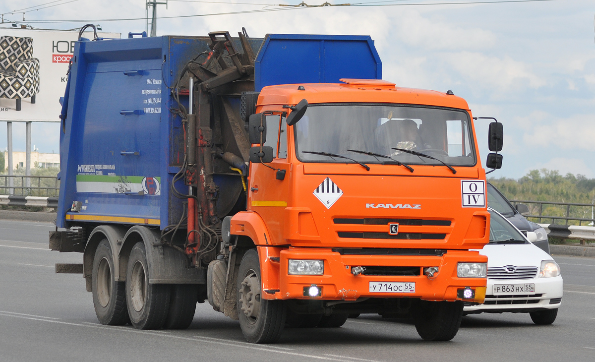 Омская область, № У 714 ОС 55 — КамАЗ-65115-50