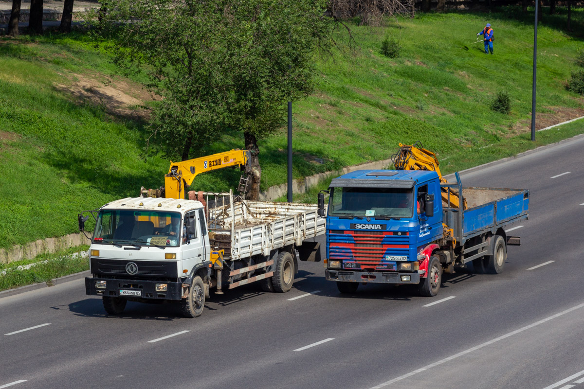 Алматинская область, № 854 ANE 05 — Dongfeng  (общая модель); Алматы, № 725 SOA 02 — Scania (II) R142H