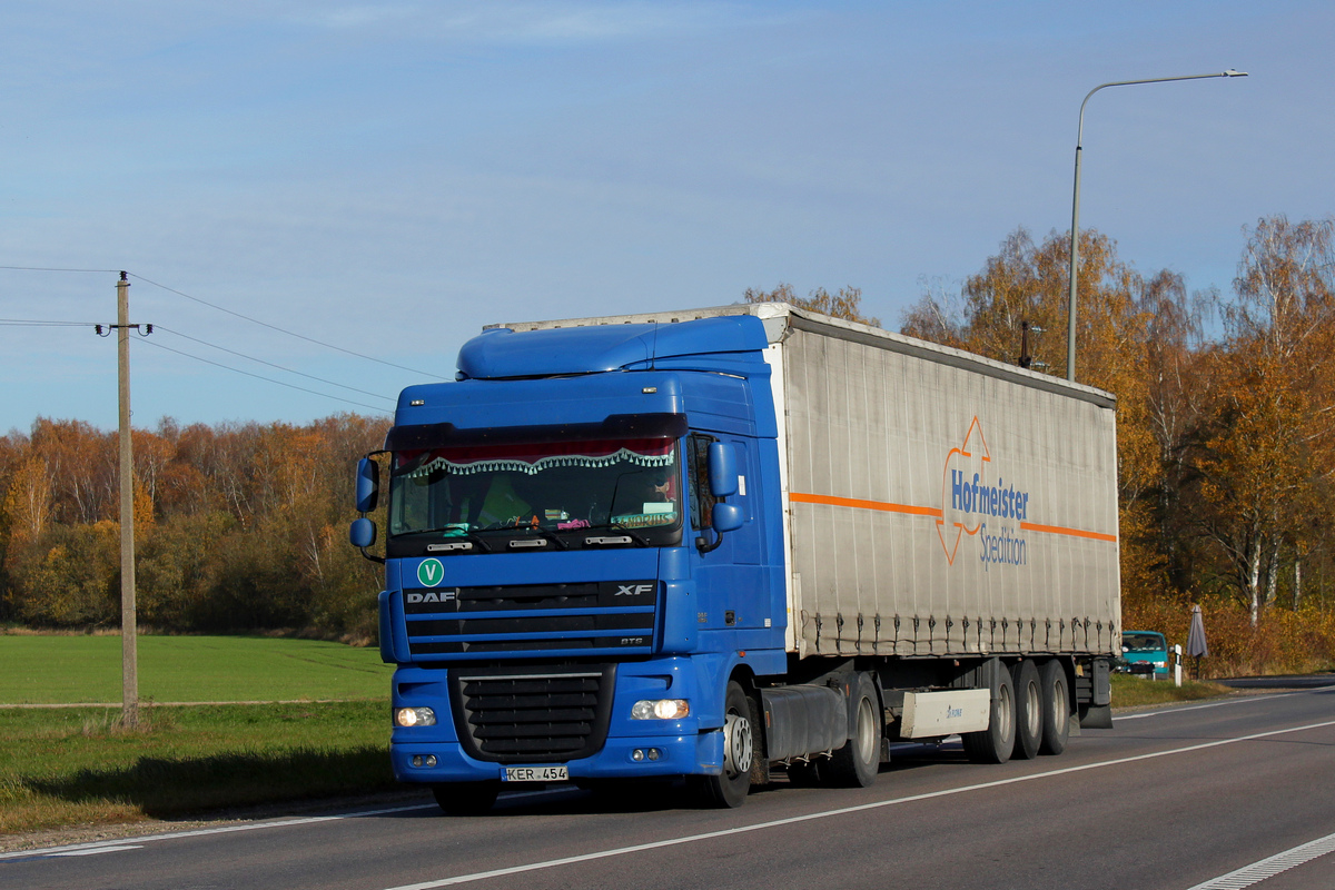 Литва, № KER 454 — DAF XF105 FT