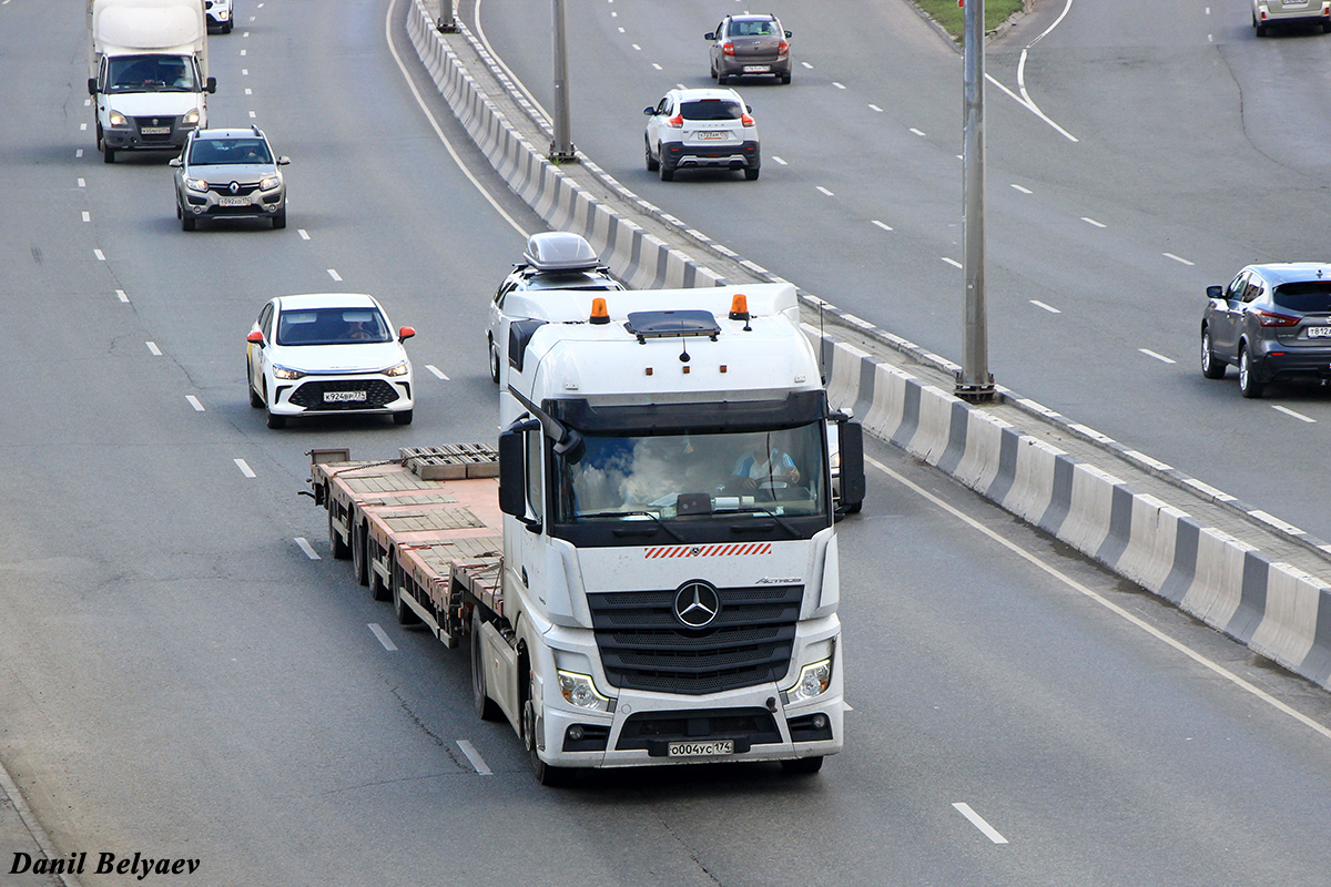 Челябинская область, № О 004 УС 174 — Mercedes-Benz Actros '18 1845 [Z9M]