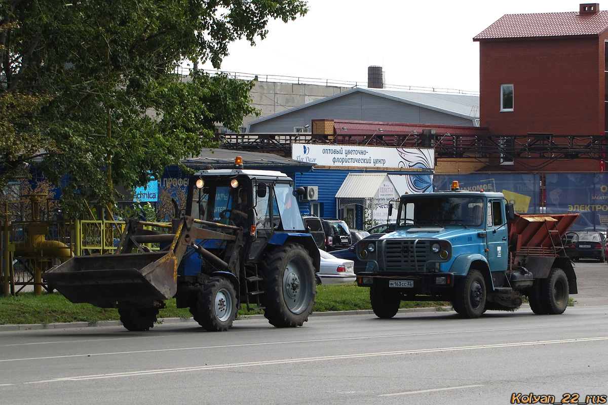 Алтайский край, № 9258 МС 22 — Беларус-82.1; Алтайский край, № М 163 СС 22 — ЗИЛ-433362