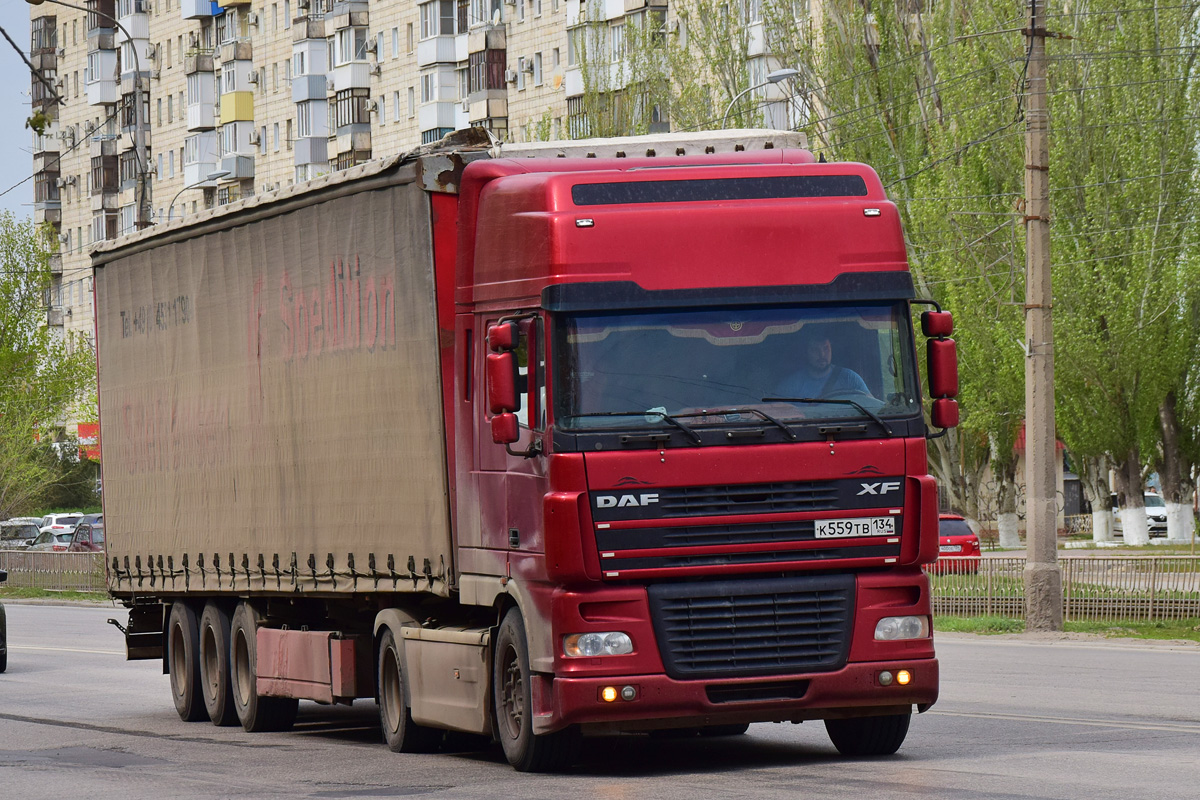 Волгоградская область, № К 559 ТВ 134 — DAF XF95 FT