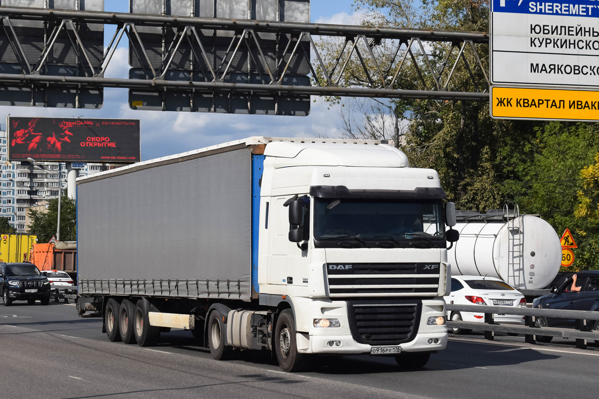 Санкт-Петербург, № О 916 РУ 178 — DAF XF105 FT