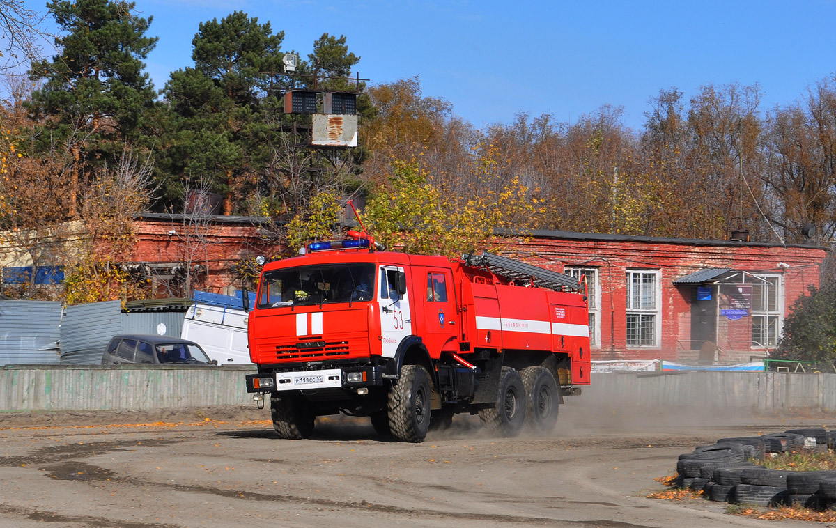 Омская область, № Р 111 СС 55 — КамАЗ-43118-15 [43118R]; Омская область — Пожарный биатлон-2023