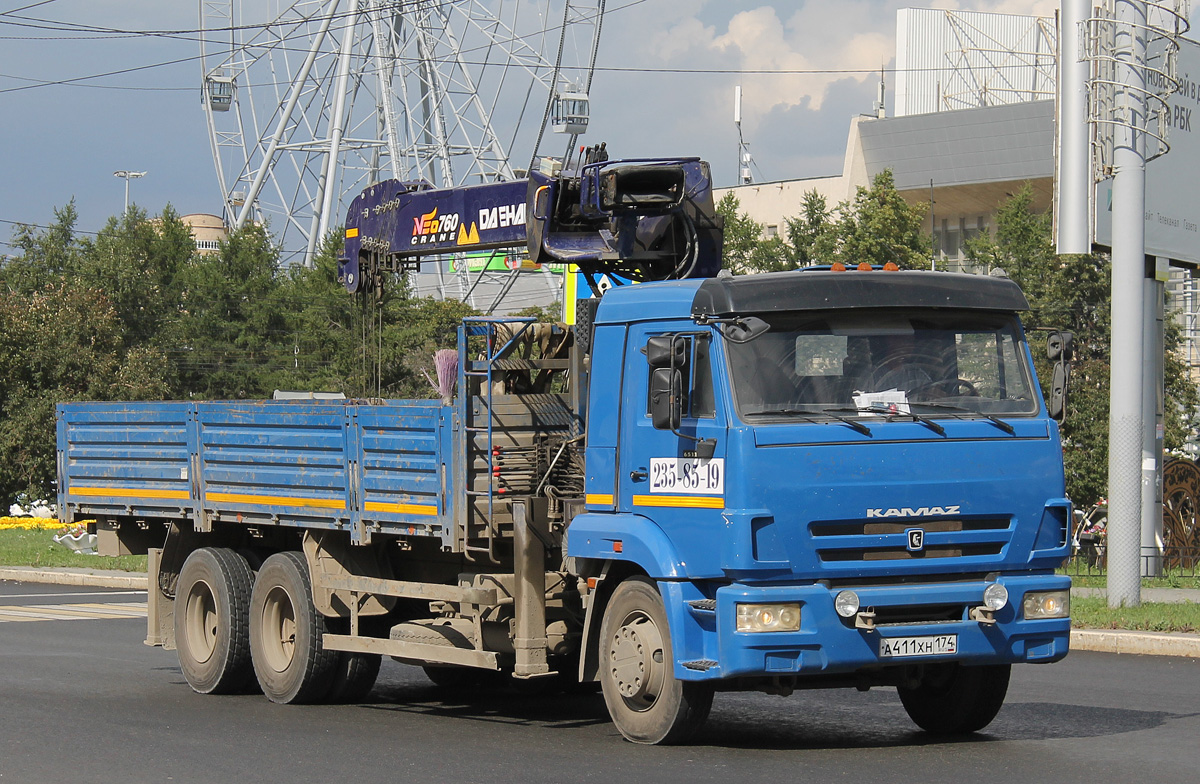 Челябинская область, № А 411 ХН 174 — КамАЗ-65117-N3