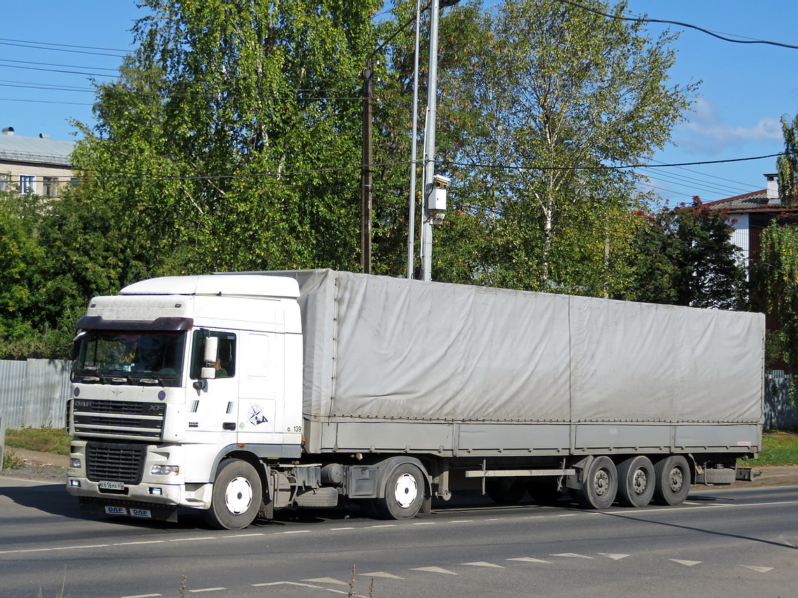 Псковская область, № А 616 МА 60 — DAF XF95 FT