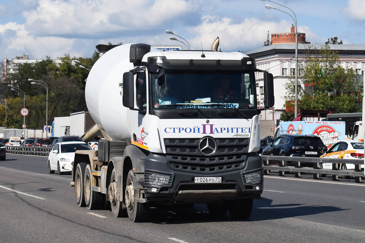 Москва, № Т 026 РО 77 — Mercedes-Benz Arocs 4142 [Z9M]