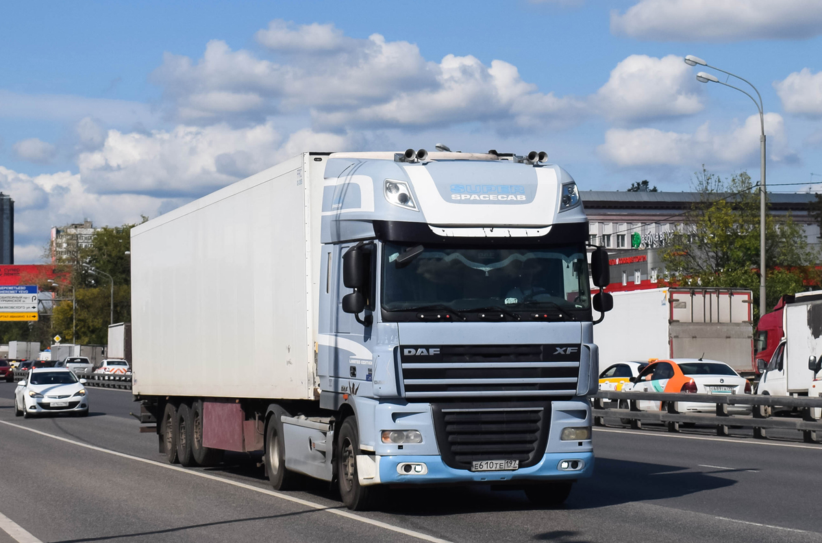 Москва, № Е 610 ТЕ 197 — DAF XF105 FT; DAF FT XF105 "Blue Edition" (Московская область)