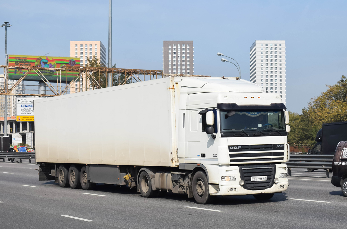 Башкортостан, № Х 827 ЕМ 102 — DAF XF105 FT