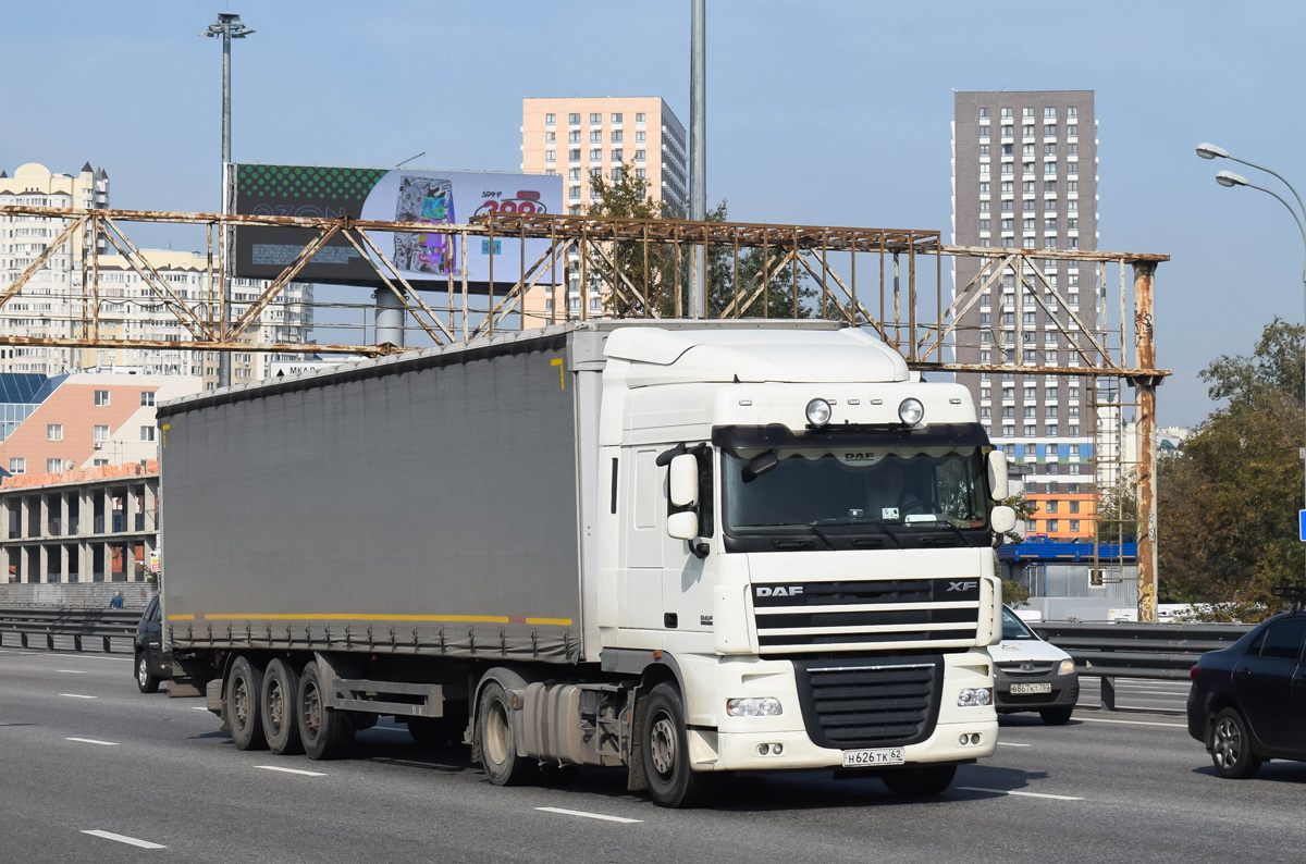 Рязанская область, № Н 626 ТК 62 — DAF XF105 FT